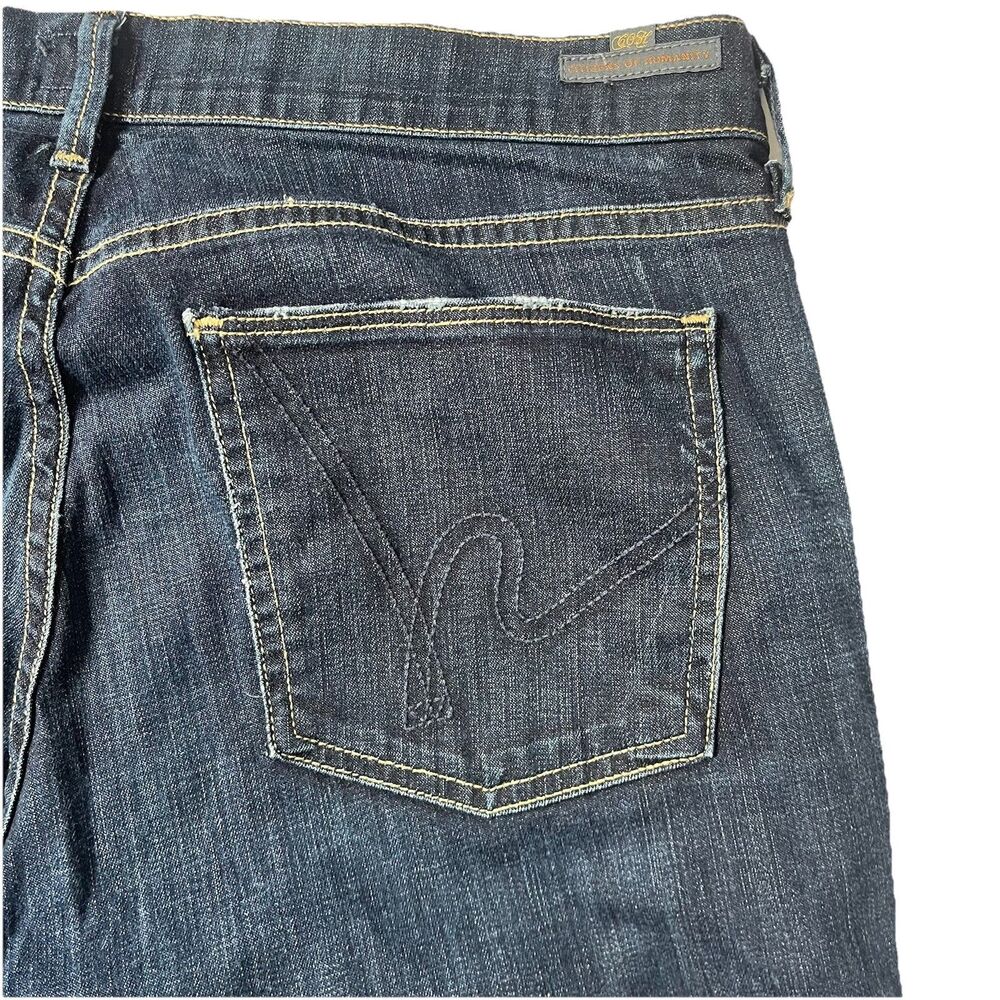 Citizens of Humanity Jean Women 31 x33 Ava Low Rise Straight Leg Blue Denim Tall - Picture 9 of 11